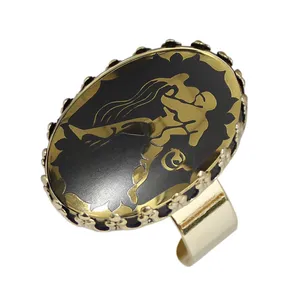 انگشتر زنانه مدل حدید بهمن ماه کد 77981