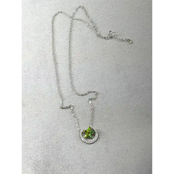 گردنبند نقره زنانه سواروسکی مدل ماه و ستاره کد 3270