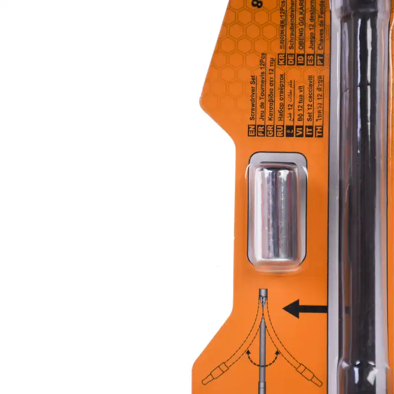 مجموعه 12 عددي پيچ گوشتي بيت فنري اينکو مدل AKSDFL1208