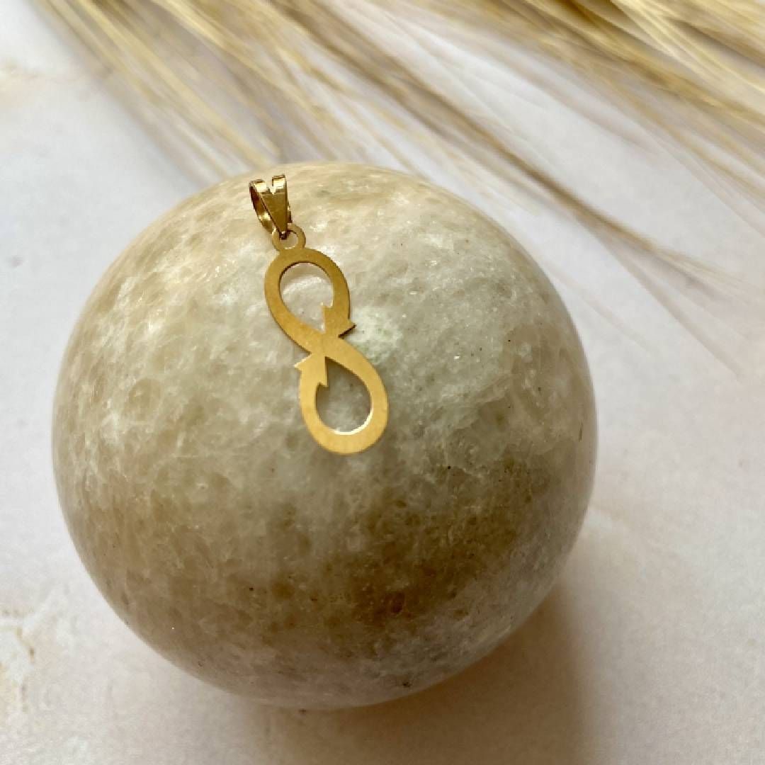 گردنبند طلا 18 عیار زنانه مدل بی نهایت - - 2