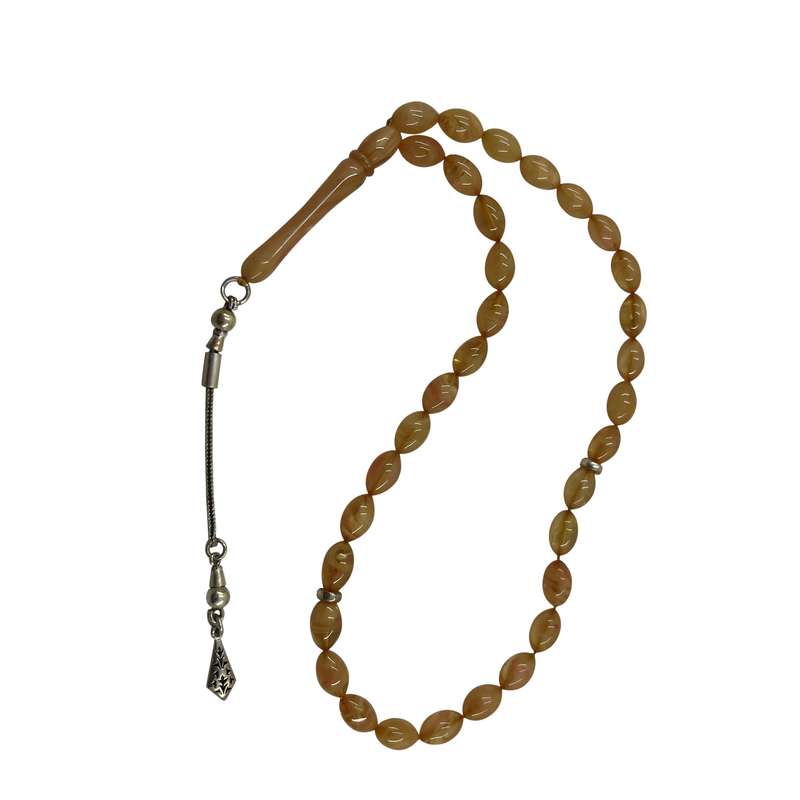 تسبیح گالری ظهیرالدینی مدل کهربا ROS-59 