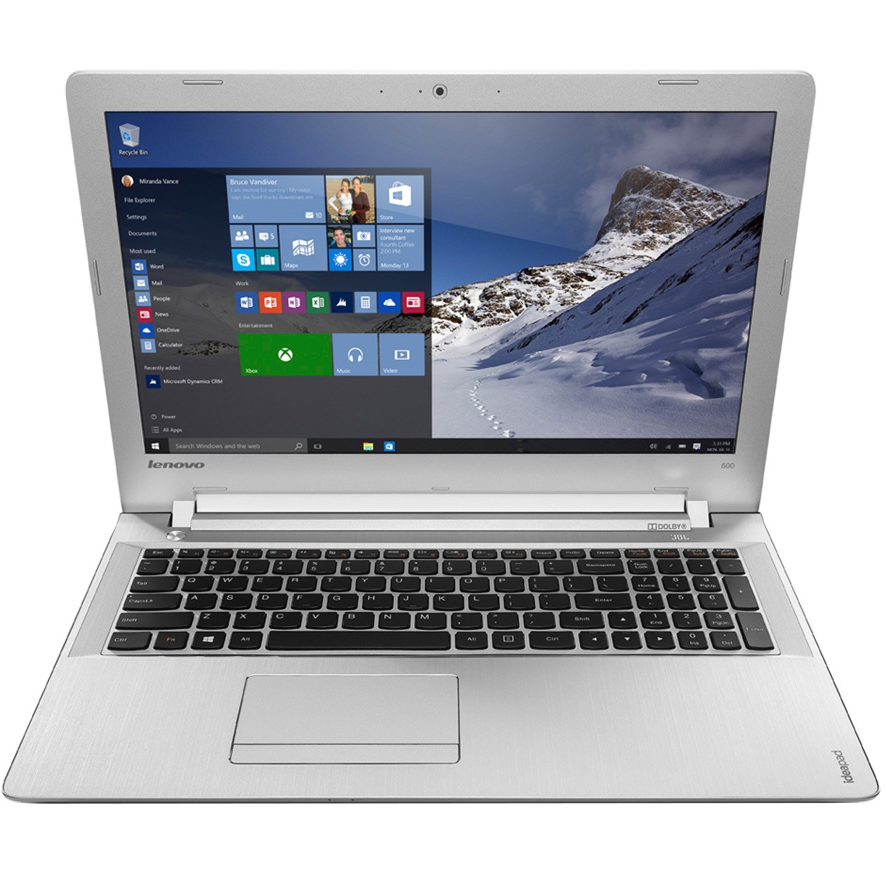 لپ تاپ 15 اینچی لنوو مدل Ideapad 500 - F