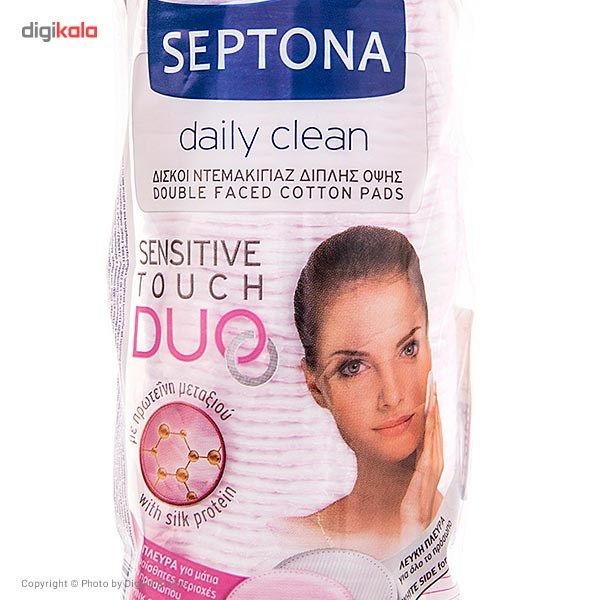 پد آرایشی سپتونا مدل Sensitive Touch DUO بسته 80 عددی -  - 3