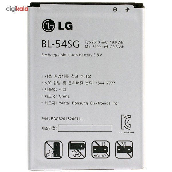 باتری موبایل مدل BL-54SG با ظرفیت 2610mAh مناسب برای گوشی موبایل ال جی G3 Beat