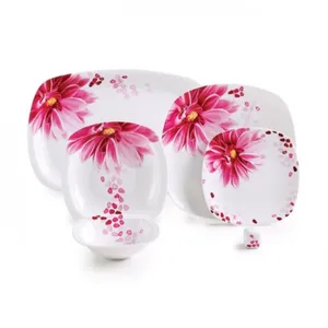 سرویس غذاخوری27 پارچه چینی زرین ایران مدل آنجلیکا