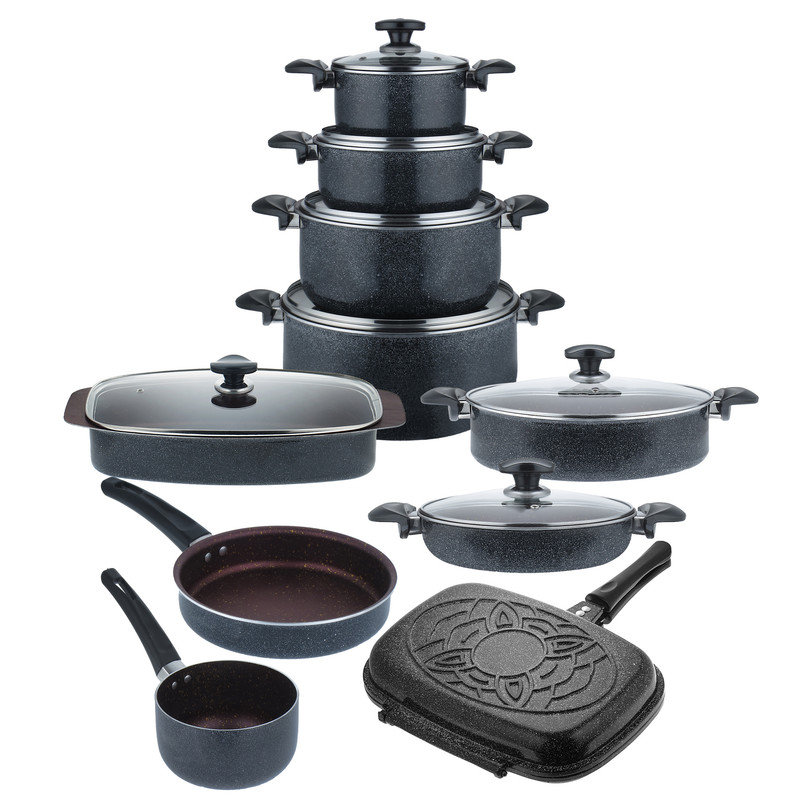 سرویس پخت و پز 18 پارچه گرانیتی مدل کلین