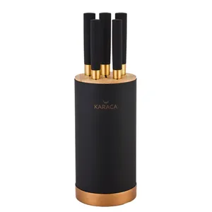 سرویس چاقو 6 پارچه کاراجا مدل Woodland Black