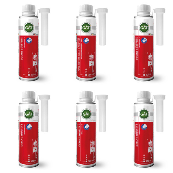 اکتان بوستر 3 پوینت و تمیزکننده سیستم سوخت رسانی گات مدل FO3 حجم 300 میلی لیتر بسته 6 عددی