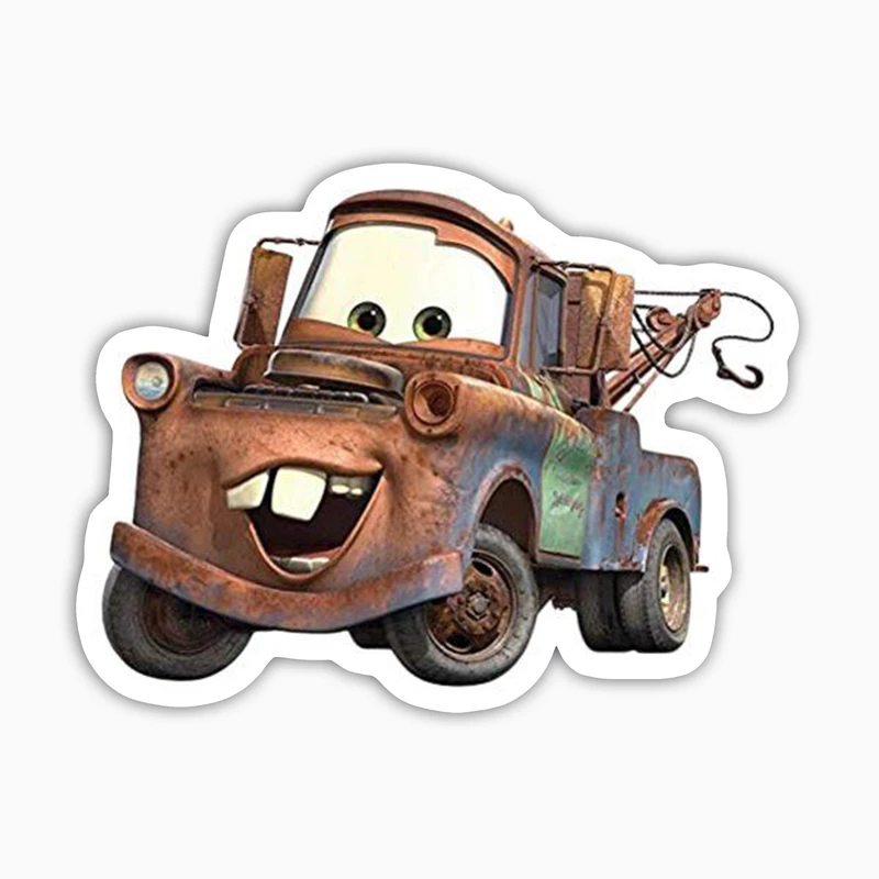 استیکر لپ تاپ و موبایل بووم طرح ماشین مدل Mater کد AG3