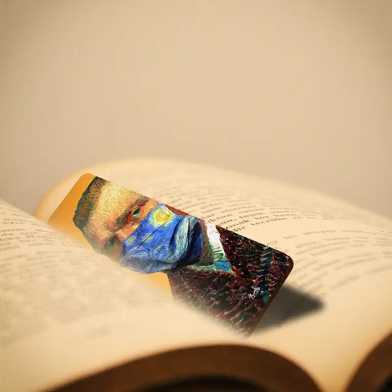 نشانگر کتاب لوکسینو مدل ونگوگ کد Bookland_63