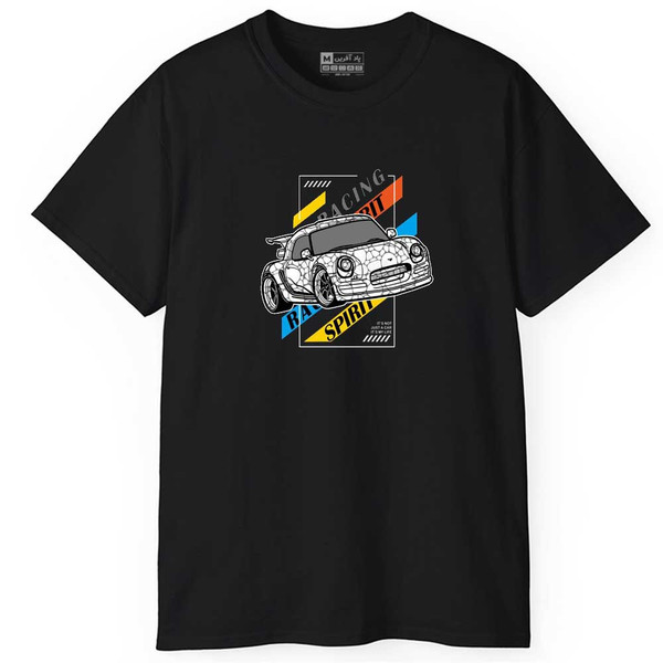 تی شرت آستین کوتاه مردانه پاد آفرین مدل اسپرت طرح ماشین کد 824