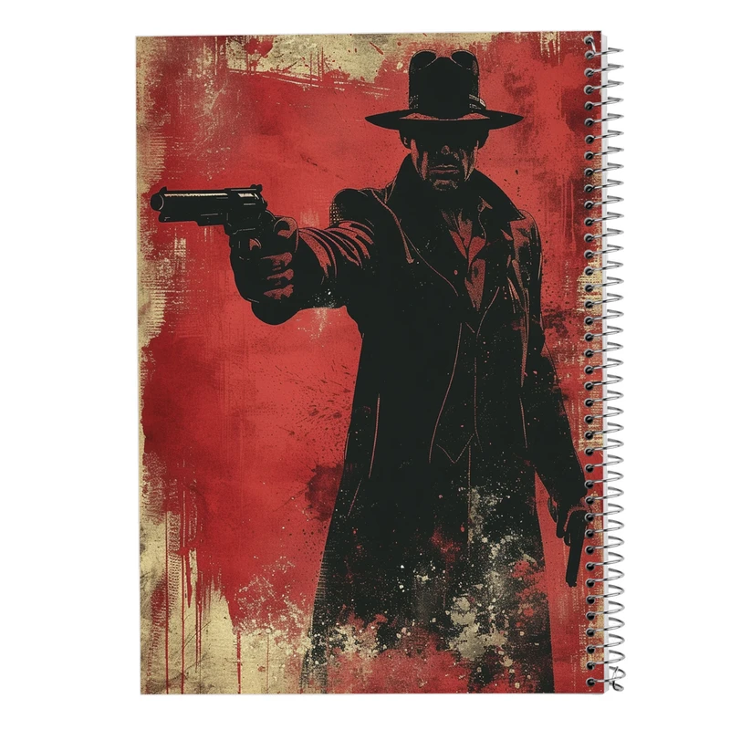 دفتر مشق 50 برگ مدوپد مدل رد دد red dead کد DF13535