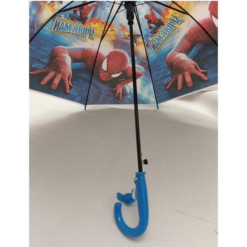 چتر بچگانه 8 پره مدل Spiderman  قطر 77 سانتی‌متر