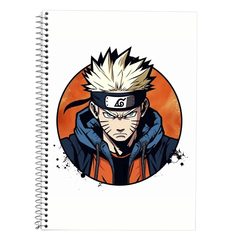 دفتر زبان 50 برگ مدوپد مدل دوخط طرح نارتو narto کد DF10574