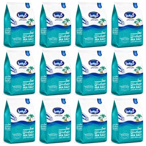 نمک دریایی خوراکی کیمیا - 1000 گرم مجموعه 12 عددی