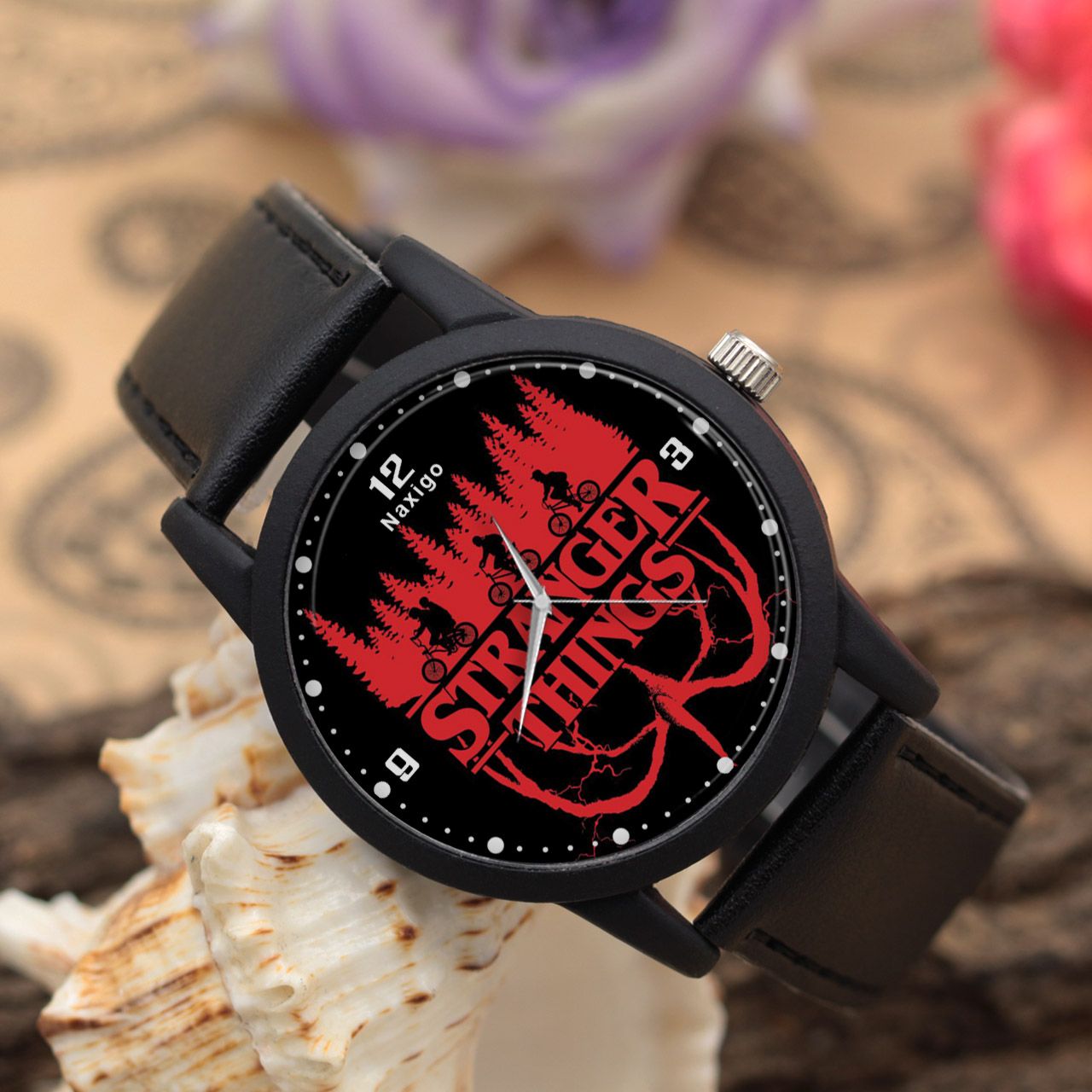 ساعت مچی عقربه ای ناکسیگو طرح Stranger Things کد LF4245 -  - 3