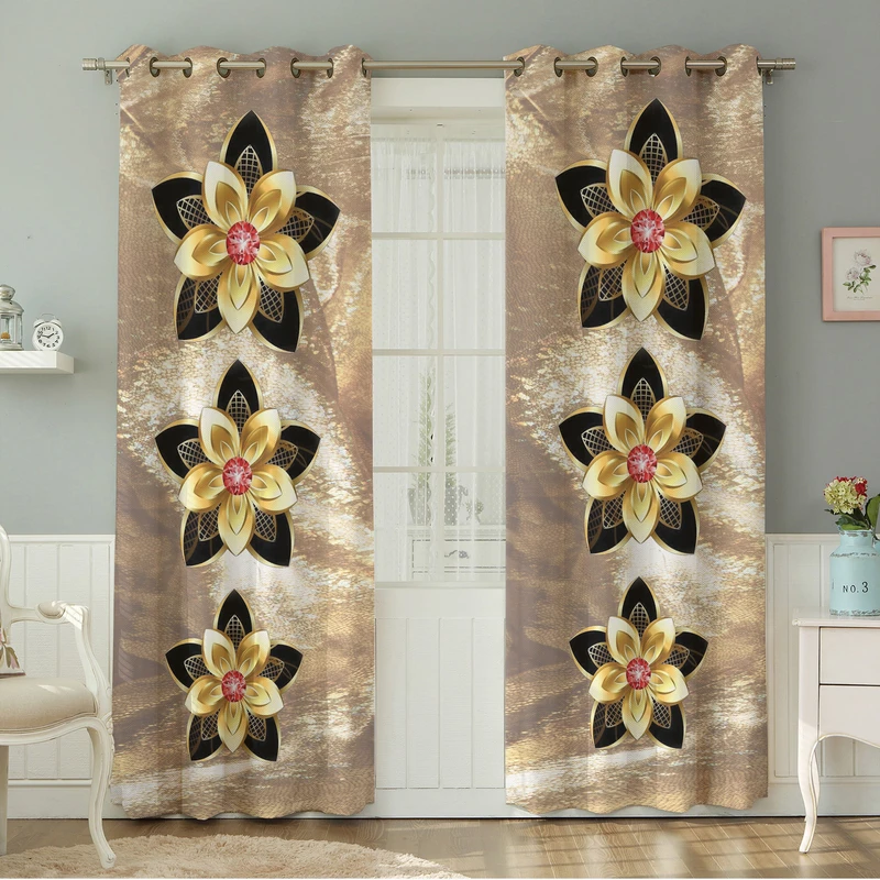 پرده نیروانا طرح مدرن مدل هازان کد 8878 سایز 140×280 سانتی متر