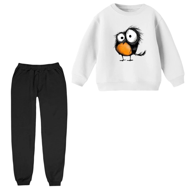 ست سویشرت و شلوار راحتی بچگانه مدل جوجه کوچولو  