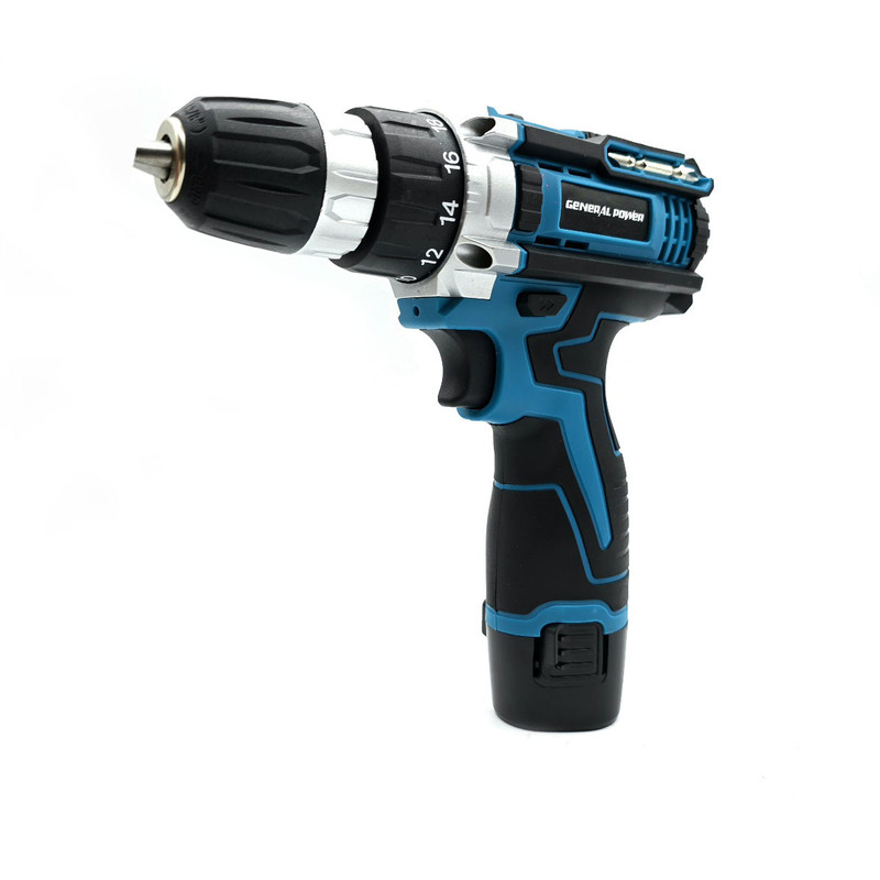دریل پیچ گوشتی شارژی سه نظام 10 میلی متری 18 ولت جنرال پاور مدل CORDLESS-DRILL