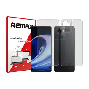 Remax clear screen protector HyGEL model suitable for One Plus Ace mobile phone along with the back of the phone