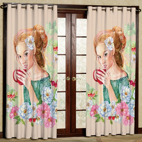 پرده مخمل پانچی کد 6030 سایز 280x140 سانتی متر