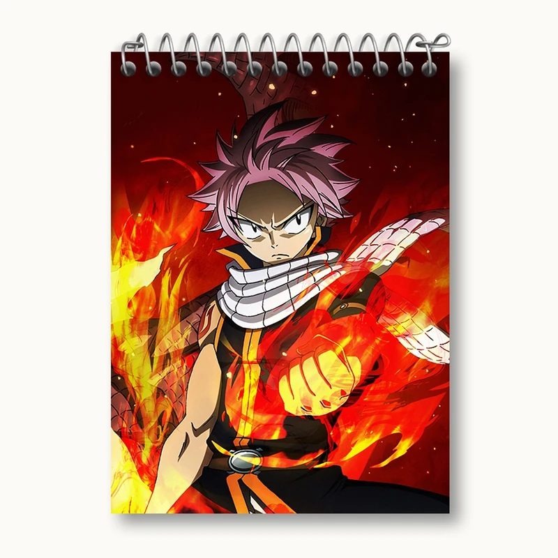 دفتر یادداشت 50 برگ خندالو مدل ناتسو انیمه فری تیل Fairy Tail کد 16467