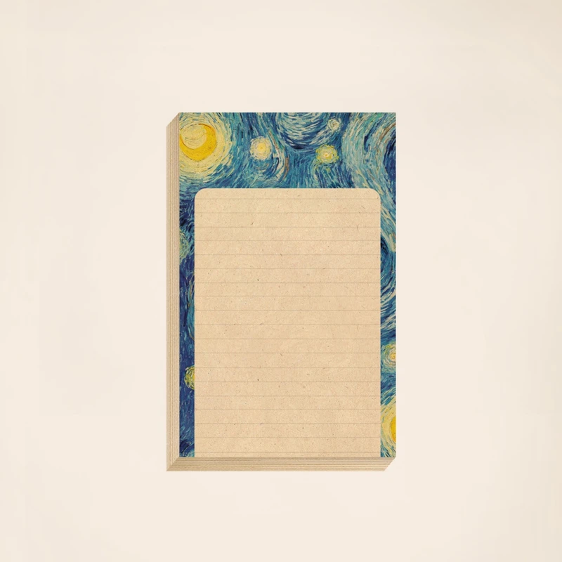 کاغذ یادداشت مریخ مدل Starry night 2021 سایز 9×15 سانتی متر بسته 100 عددی