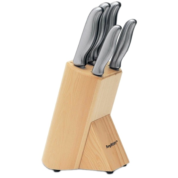 نکته خرید - قیمت روز ست چاقو آشپزخانه 6 پارچه برگهف مدل Knife Block Crest خرید