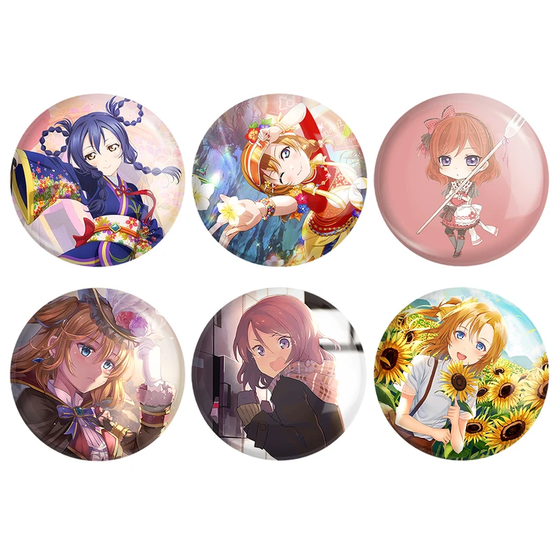 مگنت خندالو طرح انیمه لاو لایو Love Live کد 1024A مجموعه 6 عددی