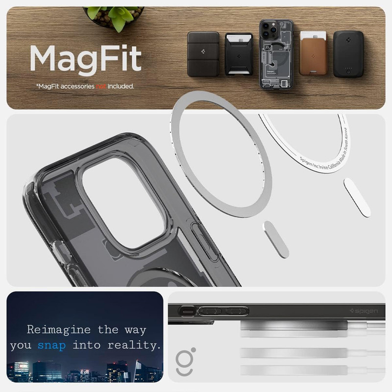 کاور اسپیگن  قاب تک مدل SpigIP13 مناسب برای گوشی موبایل اپل iPhone 13 / iPhone 14