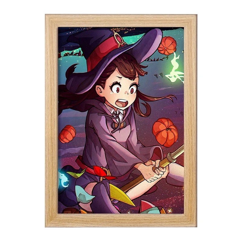 تابلو خندالو مدل جانسون و اکو انیمه Little Witch Academia  کد 22898