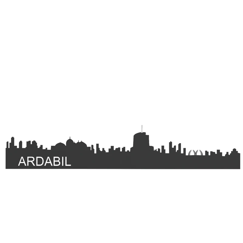 استیکر مدل چوبی خط آسمان اردبیل کد AV020