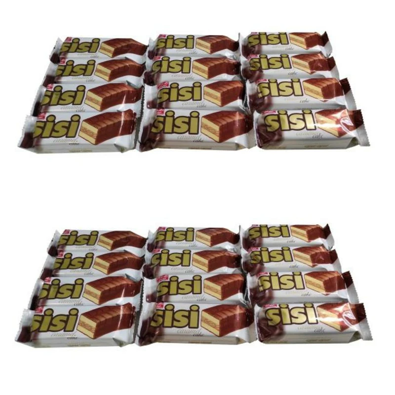 کیک روکش دار کاکائو سی سی شیرین عسل - 30 گرم بسته 48 عددی
