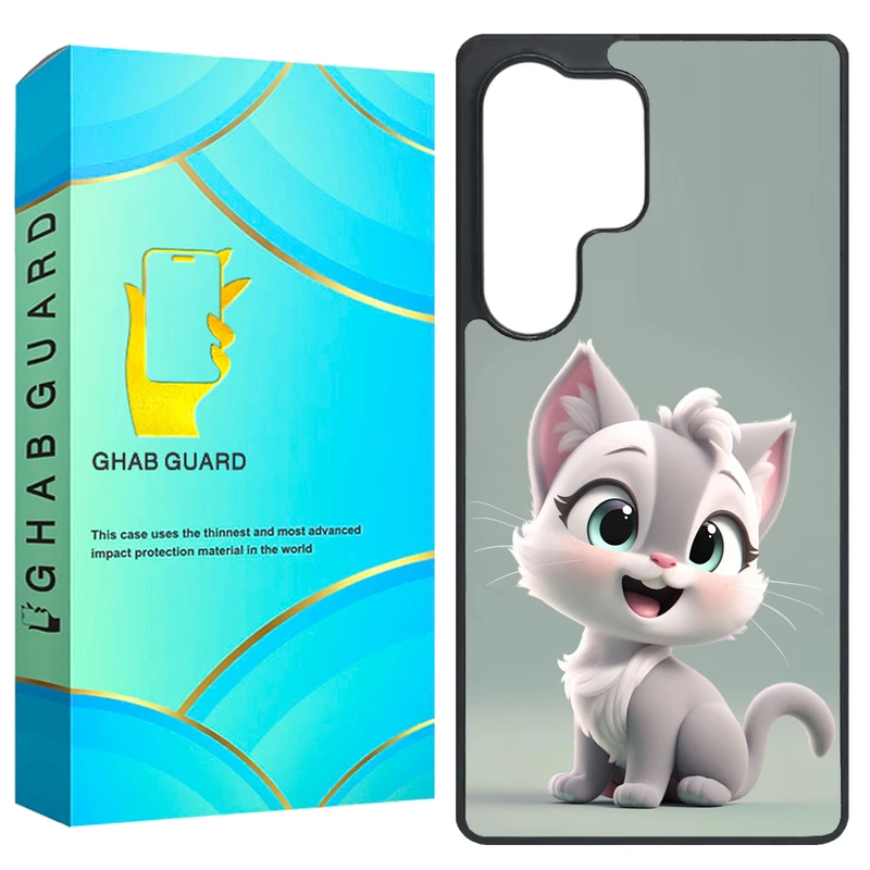کاور قاب گارد طرح گربه مدل GS25U مناسب برای گوشی موبایل سامسونگ Galaxy S25 Ultra 