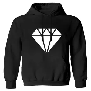 هودی دخترانه مدل الماس F5 رنگ مشکی