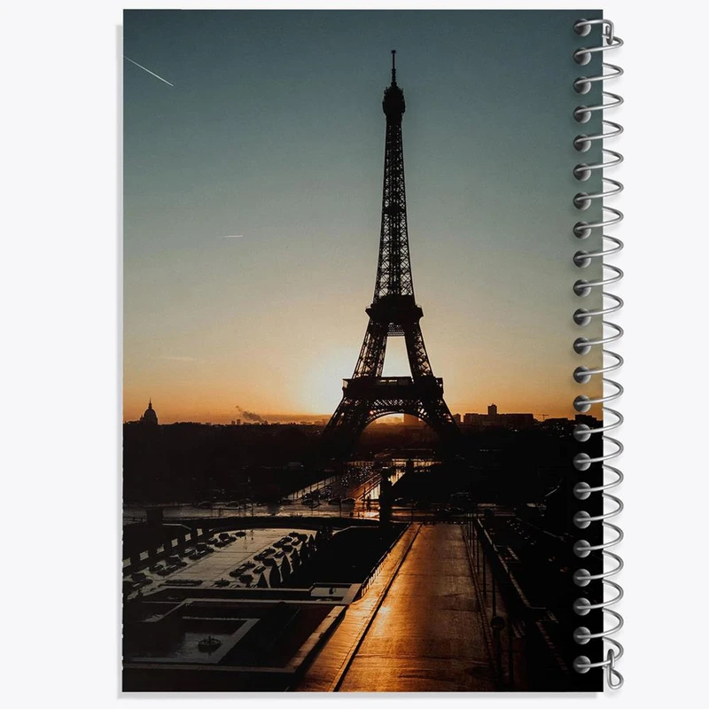 دفتر مشق 100 برگ خندالو طرح برج ایفل کد 20753