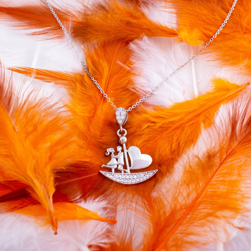 گردنبند نقره زنانه مدل AVN_M029