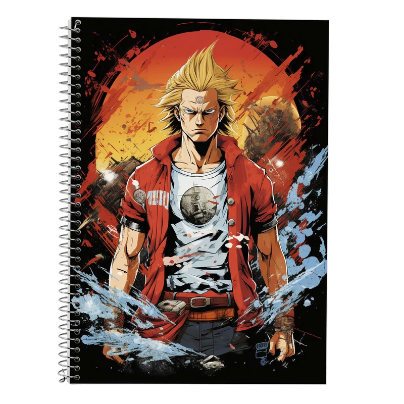 دفتر زبان 50 برگ مدوپد مدل سه خط طرح Fullmetal Alchemist کد DF2312