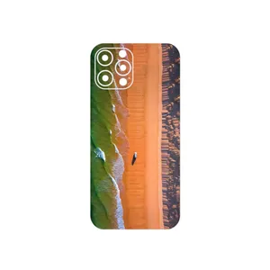 MAHOOT Beach and Green Sea Cover Sticker for Apple iPhone 12 Pro Max