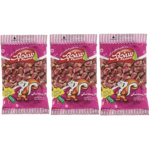 پسته نمکی سنجابک - 75 گرم بسته 3عددی