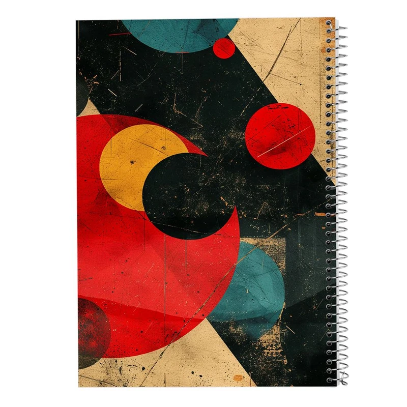 دفتر ژورنال نویسی 50 برگ مدوپد مدل نقطه ای طرح اشکال فانتزی کد DF16190