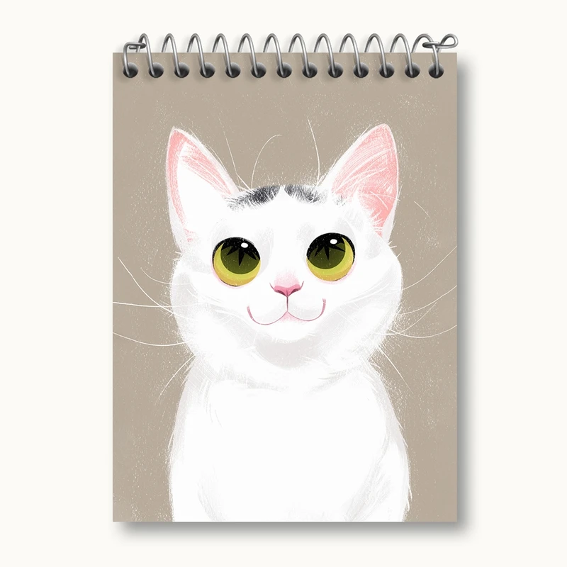 دفتر یادداشت 50 برگ خندالو مدل گربه کد 28236