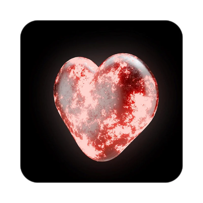 زیر لیوانی کاکتی مدل عاشقانه کد mp10033