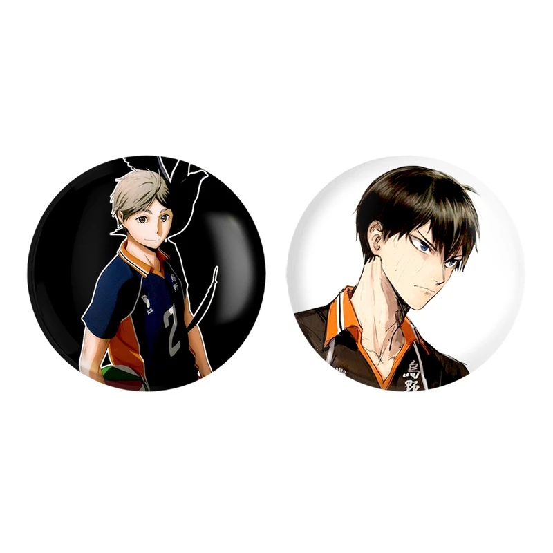 مگنت خندالو طرح کوشی سوگاوارا و توبیو کاگیاما انیمه آبشار سرنوشت هایکیو کاگیاما کد 1009310090 مجموعه 2 عددی