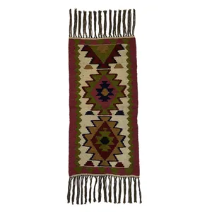 گلیم دستباف یک متری مدل چشم شیر کد 17