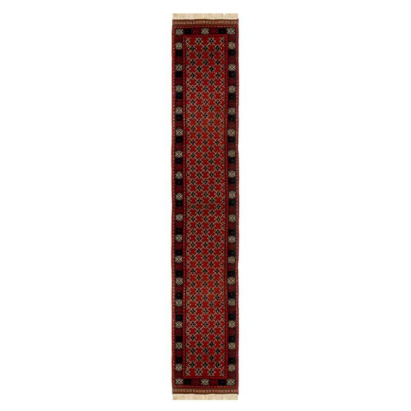 فرش دستبافت کناره طول سه و نیم متری مدل بلوچی کد dg9002