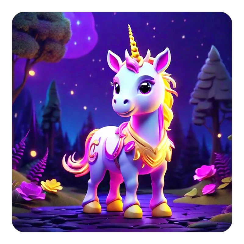 مگنت کاکتی طرح اسب تک شاخ و یونیکورن مدل mp30722