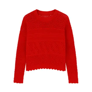 پلیور یقه گرد زنانه مدل لطیفه