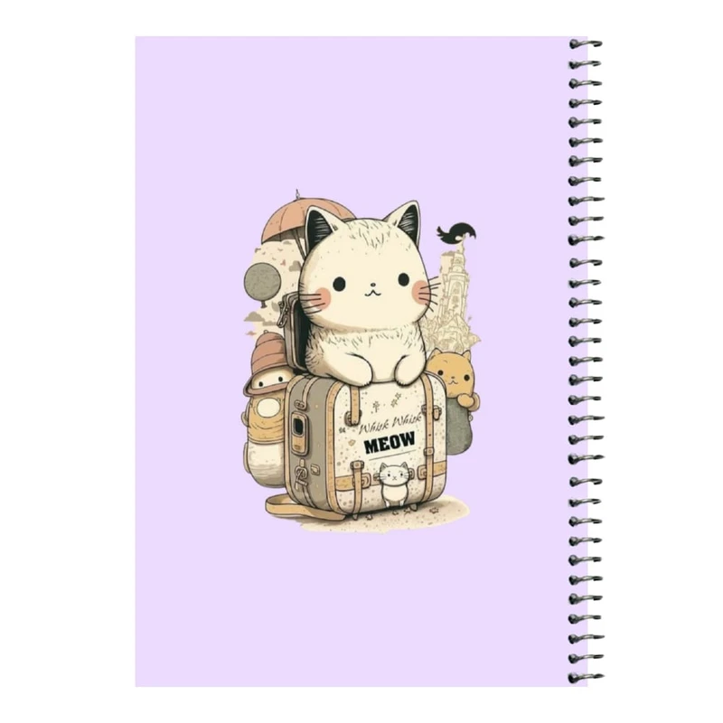 دفتر مشق 80 برگ اس جی مدل گربه های فراری   