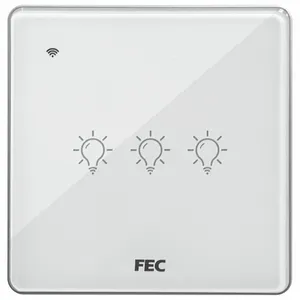 کلید سه پل اف ای سی مدل لمسی هوشمند FEC